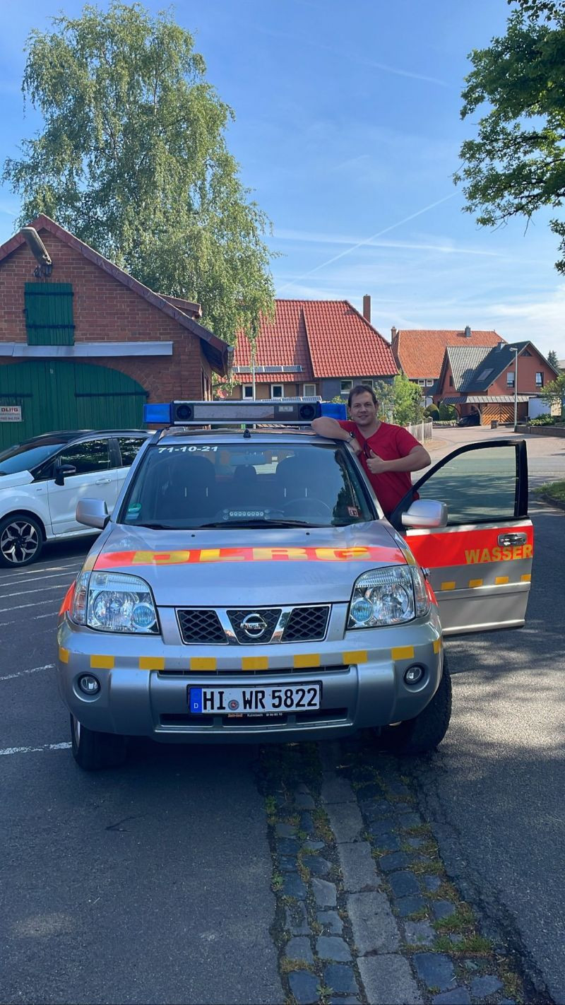 Abfahrt zum Sanitätsdienst
